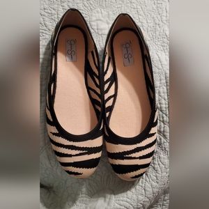 Jessica Simpson Zebra Flats